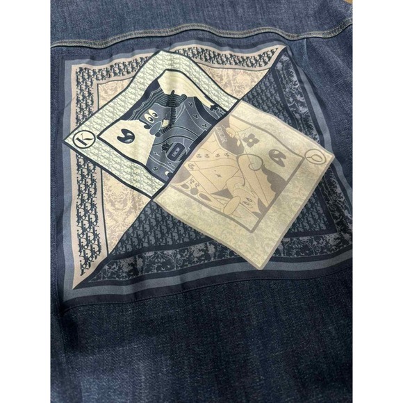 NWT RARE Dior x Kenny Scharf Denim 'Playing Cards' Jacket - Picture 5 of 16
